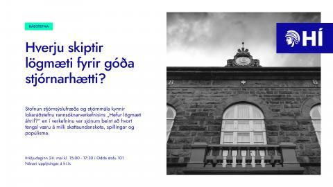 Hverju skiptir lögmæti fyrir góða stjórnarhætti